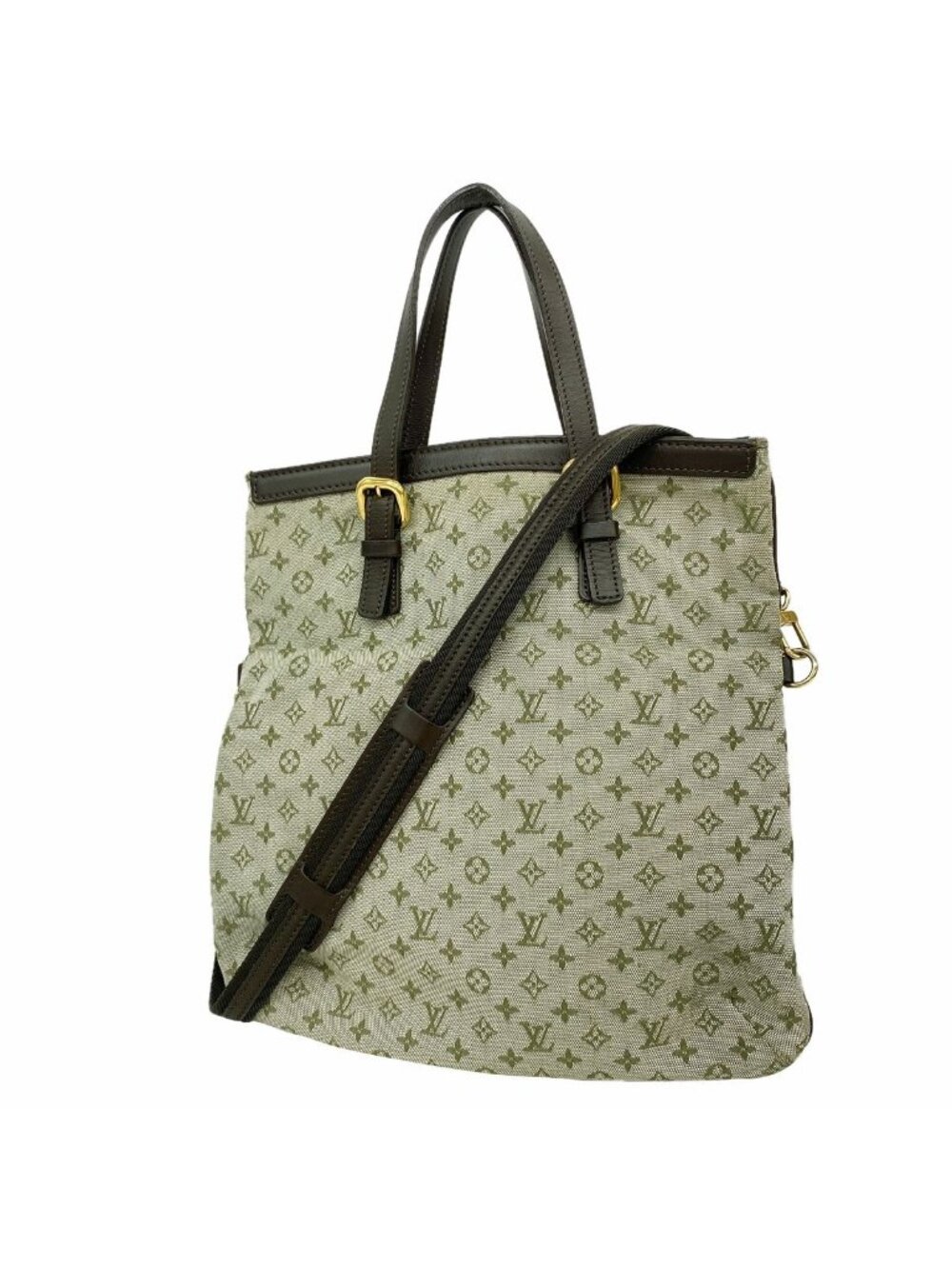 Louis Vuitton Handbag Monogram Mini Francoise Khaki 2-Way Bag